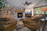 Fantastic Living Space with Gas Fireplace and Vaulted Ceilings